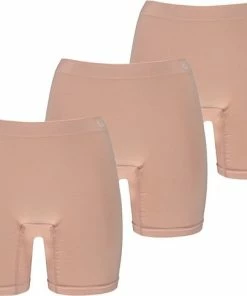 Apollo Dames Bamboe Short Zonder Naden 3 Pack Beige