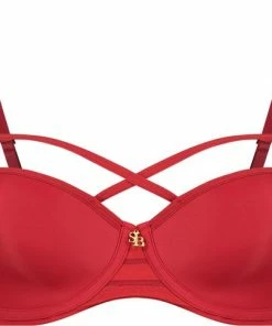 SAPPH - Rosie Voorgevormde BH Rood - Maat 90D - Rood - Met Beugel - Dames -lingerie-dames-badmode Winkel 550x484