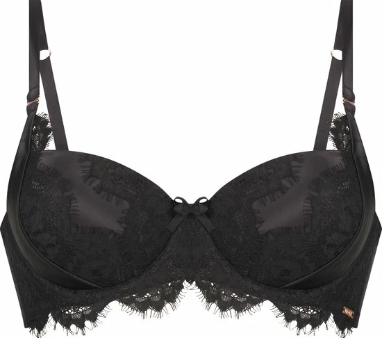 Hunkemöller Dames Lingerie Voorgevormde Beugel Bh Hannako - Zwart - Maat E85 3 Hunkemöller Dames Lingerie Voorgevormde Beugel Bh Hannako - Zwart - Maat E85