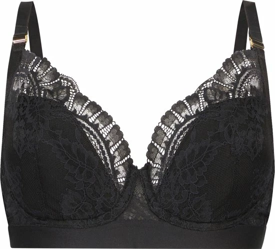 Hunkemöller Dames Lingerie Voorgevormde Voedingsbh Adelaide - Zwart - Maat F90 3 Hunkemöller Dames Lingerie Voorgevormde Voedingsbh Adelaide - Zwart - Maat F90