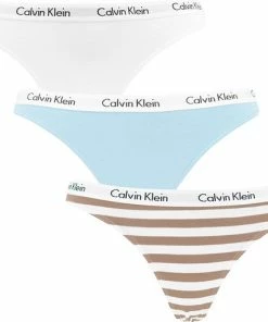 Calvin Klein Dames 3P Strings Multi 642 - M