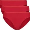 Bamboo Basics - Taille Slips Julia (3-pack) Dames - Rood - S -lingerie-dames-badmode Winkel 550x505