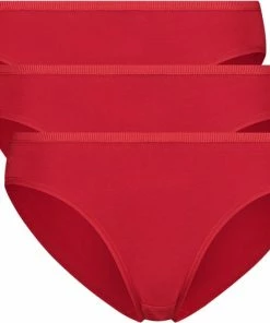 Bamboo Basics - Taille Slips Julia (3-pack) Dames - Rood - S
