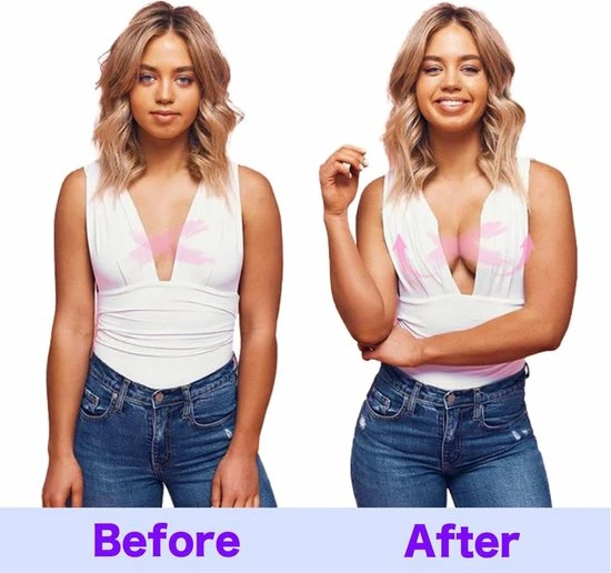 ConfiDance - Boob Tape + Nipple Covers - Fashion Tape - Borst Tape - Plak BH - Tepelplakkers - Beige - 5 Cm Breed 8 ConfiDance - Boob Tape + Nipple Covers - Fashion Tape - Borst Tape - Plak BH - Tepelplakkers - Beige - 5 Cm Breed - Afbeelding 6