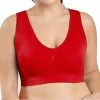 Bobbels & Putten - Comfort Magic Bra - 3XL- Rood - Bh Met Vulling - Zonder Beugel En Sluiting