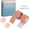 Floki Beauty Floki Boob Tape - Boob Tape - Herbruikbare Tepelplakkers - 1 Gratis Rol - Fashion Tape - Plak BH - 10 Meter