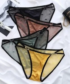 Merkloos Pure-Soft Satijnen Comfortabele Slipjes (4 - Pack ) Maat L