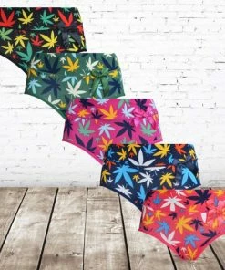 Fine Woman Dames Slips Blad Katoen 9069 5-pak -Fine Woman-L-Slips