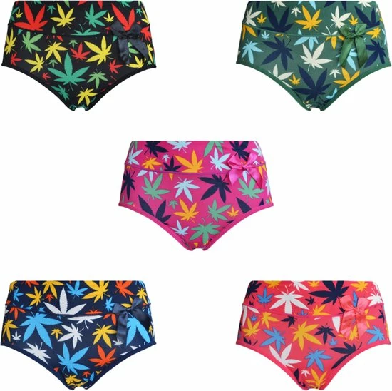 Fine Woman Dames Slips Blad Katoen 9069 5-pak -Fine Woman-L-Slips 4 Fine Woman Dames Slips Blad Katoen 9069 5-pak -Fine Woman-L-Slips - Afbeelding 2