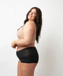 Moodies Period Undies Moodies Undies - Menstruatie- En Incontinentie Ondergoed - Bamboe Boyshort - Heavy/overnight Kruisje - Zwart - Maat XL -lingerie-dames-badmode Winkel 550x550 101