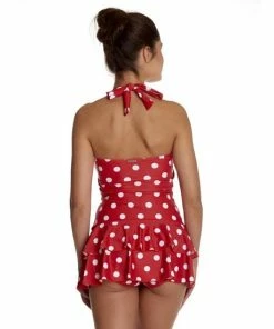 Pussy Deluxe Badpak -S- Red Classic Summer Rood -lingerie-dames-badmode Winkel 550x550 22