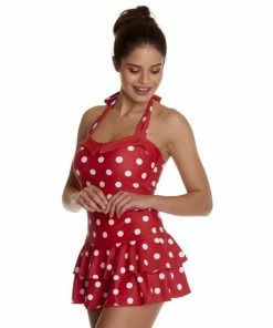 Pussy Deluxe Badpak -S- Red Classic Summer Rood -lingerie-dames-badmode Winkel 550x550 23