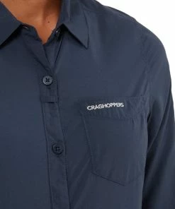 Craghoppers - UV Blouse Voor Vrouwen - Lange Mouwen - Bardo - Blauw - Maat L (42) -lingerie-dames-badmode Winkel 550x550 252