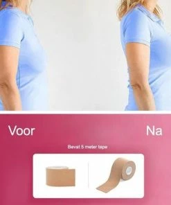 LYVION Body Tape Maat M / Borstlift Tape / Boobtape / BH Tape / Cleavage Tape / Dresstape / Kledingtape / Lichaamstape / Skin Tape - Beige -lingerie-dames-badmode Winkel 550x550 256