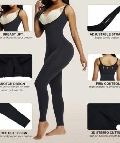 Yermin Beauty Corrigerende Full Body Shapewear - Shapewear - Seamless - Naadloos - Zwart Maat L -lingerie-dames-badmode Winkel 550x556 5