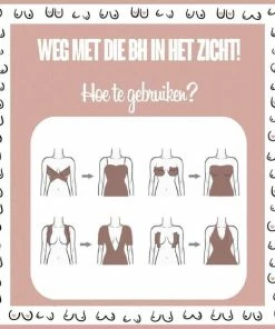 Merkloos Boob Tape - Nipple Covers - Borst Tape - Plak BH - Naturel - Push Up - 5 Meter -lingerie-dames-badmode Winkel 550x558 1