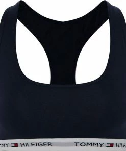 Tommy Hilfiger Sportbeha - Maat M - Vrouwen - Navy/ Wit -lingerie-dames-badmode Winkel 550x566 3