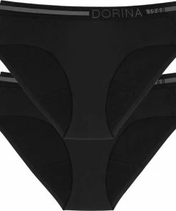 Dorina Hipster - Menstruatie Ondergoed - 2-pack - M - Zwart