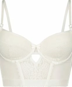 Hunkemöller Dames Lingerie Voorgevormde Longline Beugel Bh Malika - Wit - Maat D70 -lingerie-dames-badmode Winkel 550x598 3