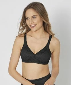 Triumph Elegant Cotton N Beha - Zwart - Maat D85