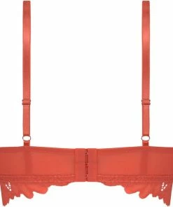 Hunkemöller Dames Lingerie Voorgevormde Longline Bh Zonder Beugel Shiloh - Rood - Maat B85 -lingerie-dames-badmode Winkel 550x606