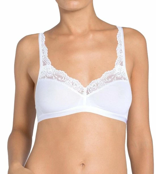 Sloggi Romance SI BH Zonder Beugel - 80B - Wit 4 Sloggi Romance SI BH Zonder Beugel - 80B - Wit - Afbeelding 2