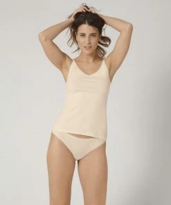 Sloggi GO Spaghetti Top 2-pack Brown -lingerie-dames-badmode Winkel 550x611 24