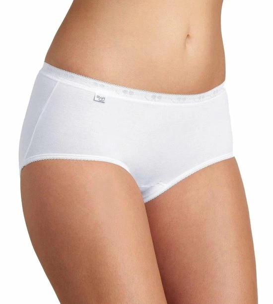 Sloggi Basic+ Dames Midi Slip - Wit - Maat 40 7 Sloggi Basic+ Dames Midi Slip - Wit - Maat 40 - Afbeelding 5