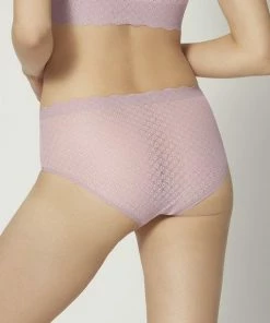 Sloggi - Sloggi ZERO Feel Lace High Waist Brief - LILAC ORCHIDEE - Vrouwen - Maat S -lingerie-dames-badmode Winkel 550x611 87