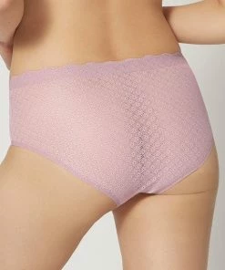 Sloggi - Sloggi ZERO Feel Lace High Waist Brief - LILAC ORCHIDEE - Vrouwen - Maat S -lingerie-dames-badmode Winkel 550x611 89