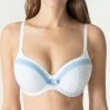 PrimaDonna Twist Coco Voorgevormde Beugelbeha - Vichy Blue - Maat 75D