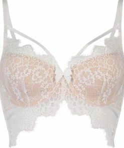 Hunkemöller Dames Lingerie Voorgevormde Longline Beugel Bh Marilee - Wit - Maat D80