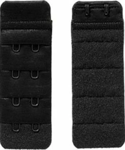 Merkloos Beha Verlengstuk / Verlenger 2 Haaks Zwart (2 Pack)