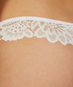 Hunkemöller Dames Lingerie String Shiloh - Wit - Maat 3XL
