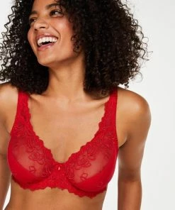 Hunkemöller Dames Lingerie Niet-voorgevormde Beugel Bh Diva - Rood - Maat C90 -lingerie-dames-badmode Winkel 550x660 47