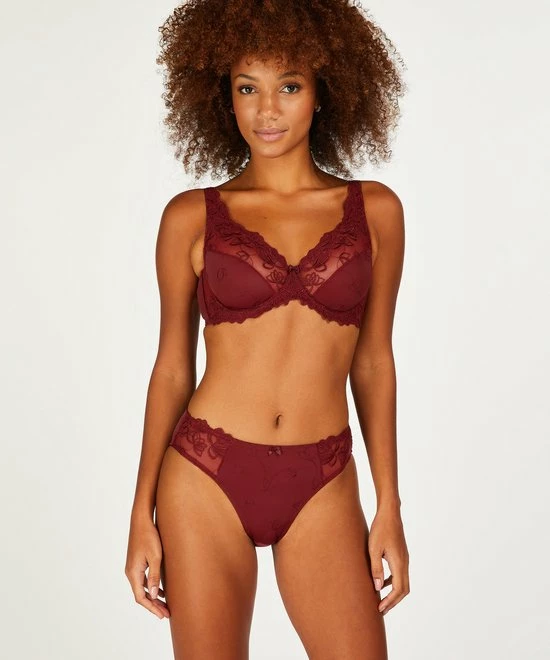 Hunkemöller Dames Lingerie Niet-voorgevormde Beugel Bh Diva - Rood - Maat D75 5 Hunkemöller Dames Lingerie Niet-voorgevormde Beugel Bh Diva - Rood - Maat D75 - Afbeelding 3