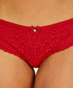 Hunkemöller Dames Lingerie Brazilian Rose - Rood - Maat XS