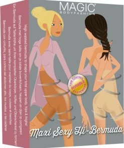 MAGIC Bodyfashion Maxi Sexy Hi Bermuda Zwart Vrouwen - Maat 3XL -lingerie-dames-badmode Winkel 550x669 1