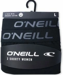 4-Pack O'Neill Dames Shorty Ondergoed 800002 - Zwart - Maat XL -lingerie-dames-badmode Winkel 550x673