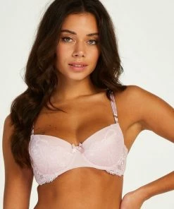 Hunkemöller Dames Lingerie Voorgevormde Beugel Bh Leonie - Roze - Maat C80 -lingerie-dames-badmode Winkel 550x677