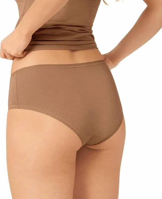 Sloggi Dames Basic Midi GO Organische Slip 2-pack - Skin - M - Beige 11 Sloggi Dames Basic Midi GO Organische Slip 2-pack - Skin - M - Beige - Afbeelding 9