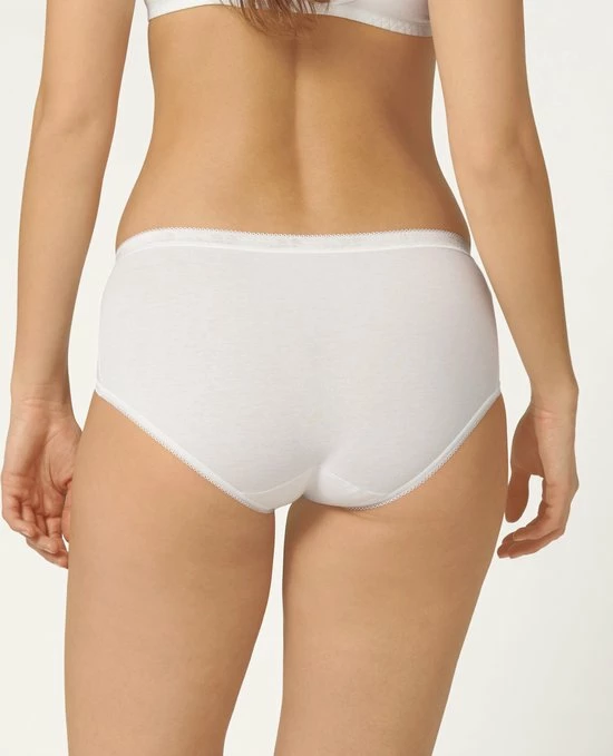 Sloggi Basic+ Dames Midi Slip - Wit - Maat 40 4 Sloggi Basic+ Dames Midi Slip - Wit - Maat 40 - Afbeelding 2