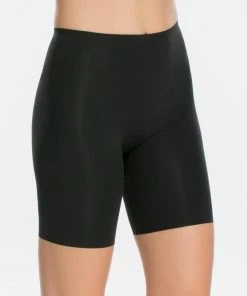 Short Thinstincts Mid Thigh SPANX | Black -lingerie-dames-badmode Winkel 550x690 2