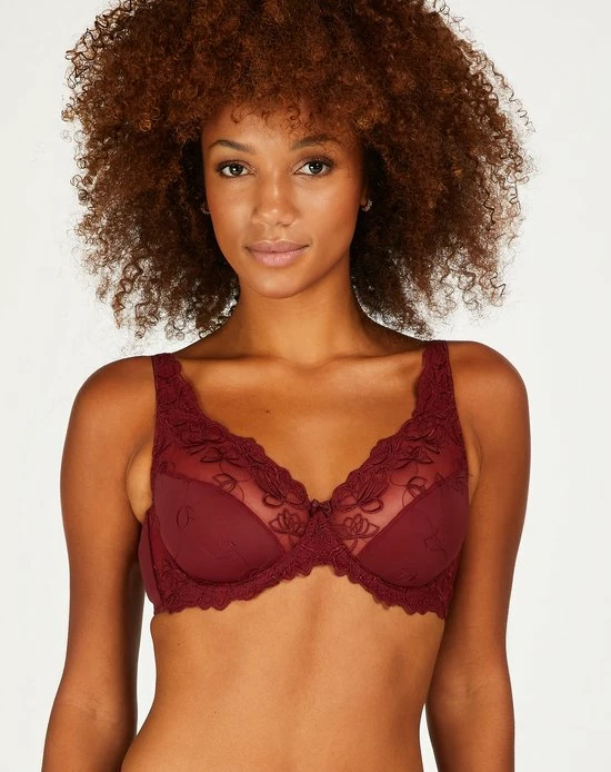 Hunkemöller Dames Lingerie Niet-voorgevormde Beugel Bh Diva - Rood - Maat D75 8 Hunkemöller Dames Lingerie Niet-voorgevormde Beugel Bh Diva - Rood - Maat D75 - Afbeelding 6