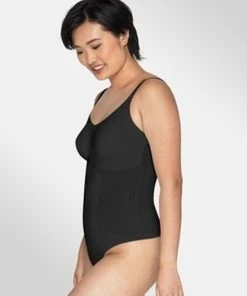 Maidenform Power Players Bodysuit Firm Control Vrouwen Body - Zwart - Maat L
