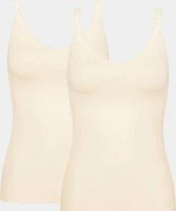 Sloggi GO Spaghetti Top 2-pack Brown -lingerie-dames-badmode Winkel 550x699 3