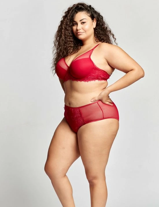 Merkloos Gaspara Soft Padded Half Cup Tulle Plunge BH | Black Friday SALE - WIJN-ROOD - Maat 80D 5 Merkloos Gaspara Soft Padded Half Cup Tulle Plunge BH | Black Friday SALE - WIJN-ROOD - Maat 80D - Afbeelding 3