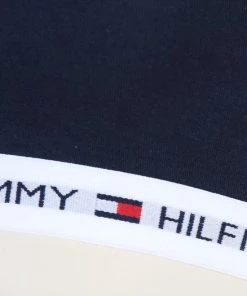 Tommy Hilfiger Sportbeha - Maat M - Vrouwen - Navy/ Wit -lingerie-dames-badmode Winkel 550x728