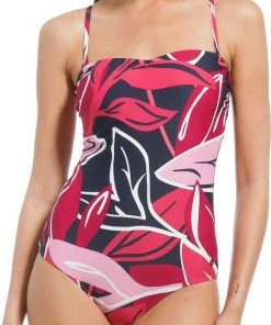 Pastunette Beach - Floral Leaves - Badpak - Roze/Blauw - Maat 40 -lingerie-dames-badmode Winkel 550x732 14