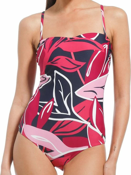 Pastunette Beach - Floral Leaves - Badpak - Roze/Blauw - Maat 42 6 Pastunette Beach - Floral Leaves - Badpak - Roze/Blauw - Maat 42 - Afbeelding 4